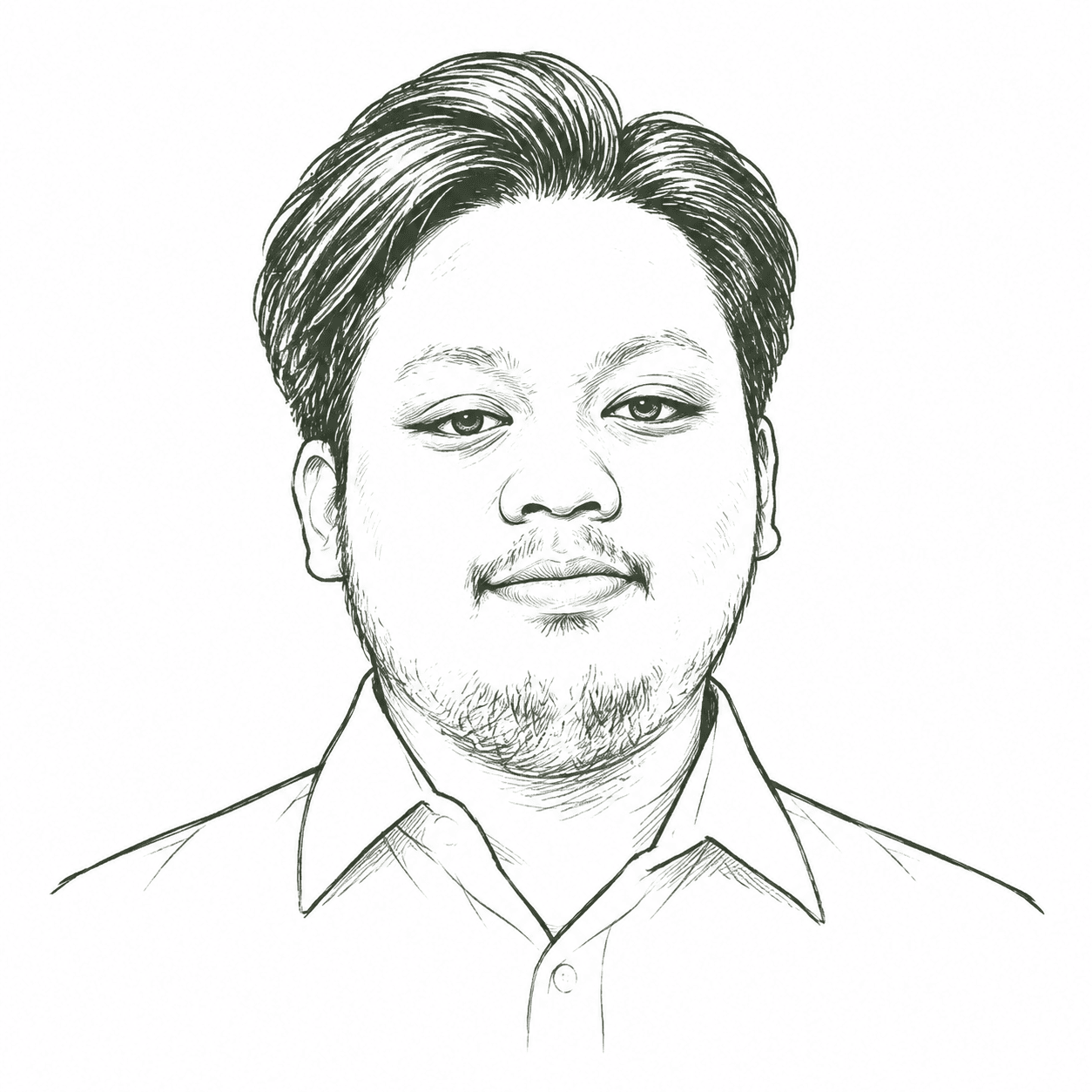 Sketsa wajah Daffa